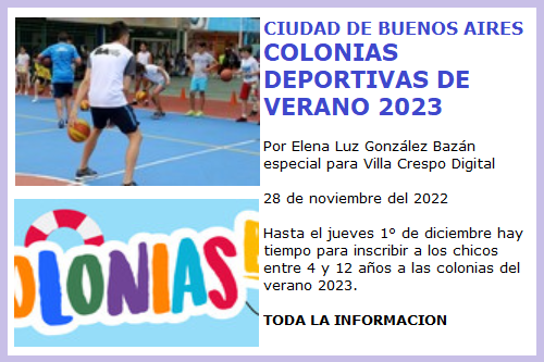 COLONIAS DE VERANO 2023